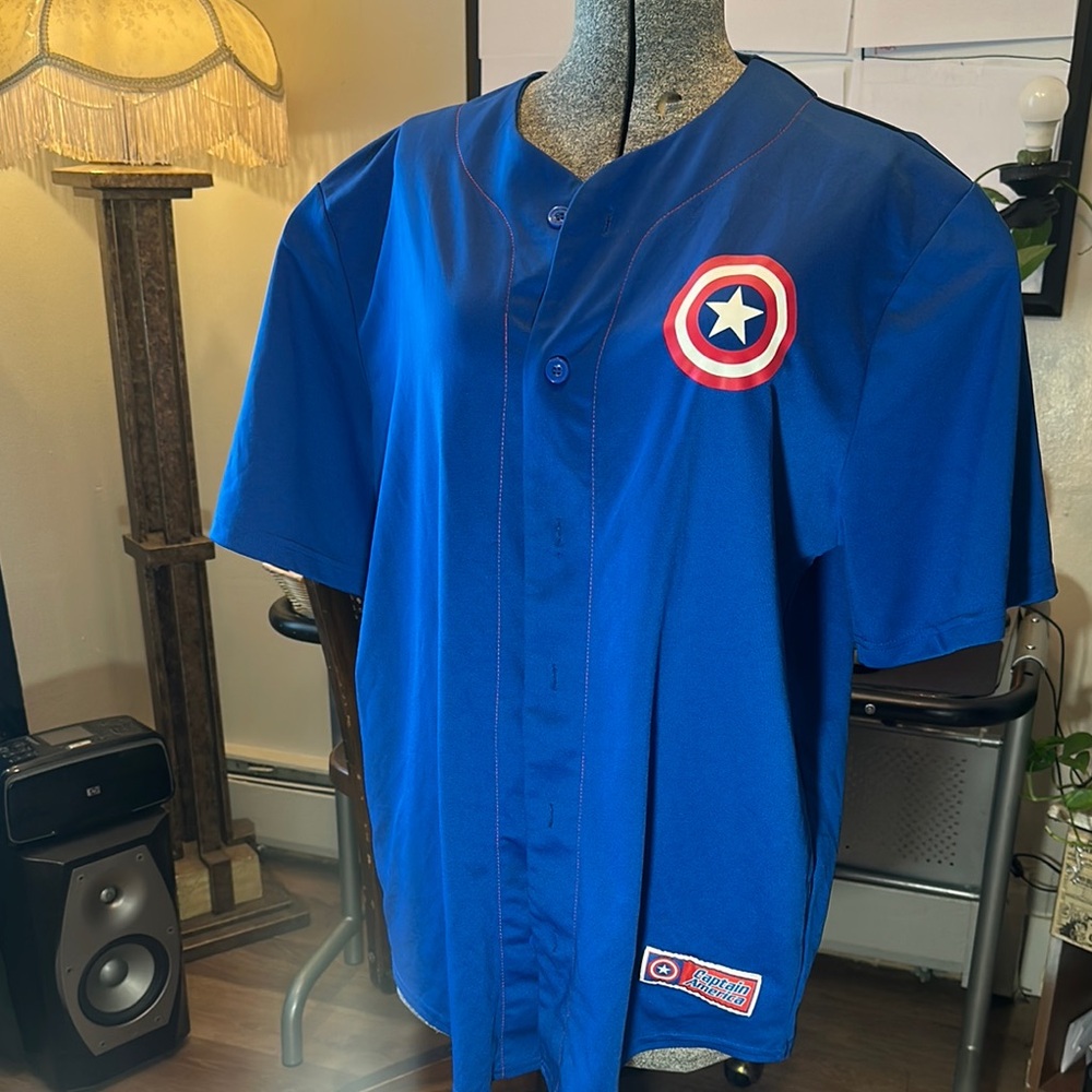Marvel Blue Graphic Jersey